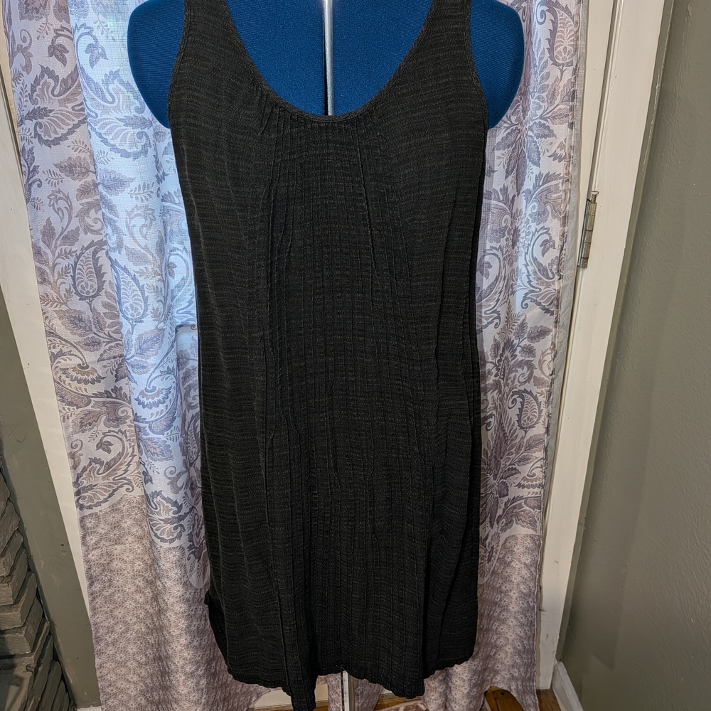 Eileen Fisher Charcoal Midi Dress